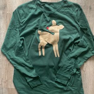 Christmas pajama set holiday pajamas for family deer pajama pj set adult